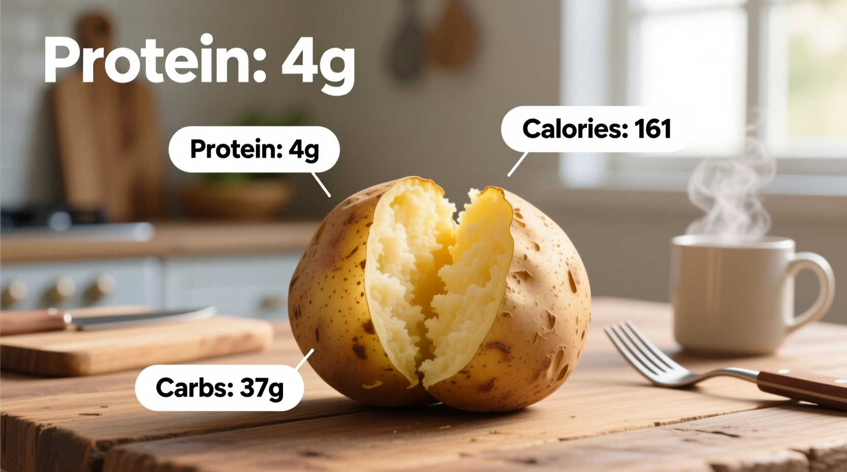 Protein in Baked Potato: Exact Amounts by Size (2024 Data)