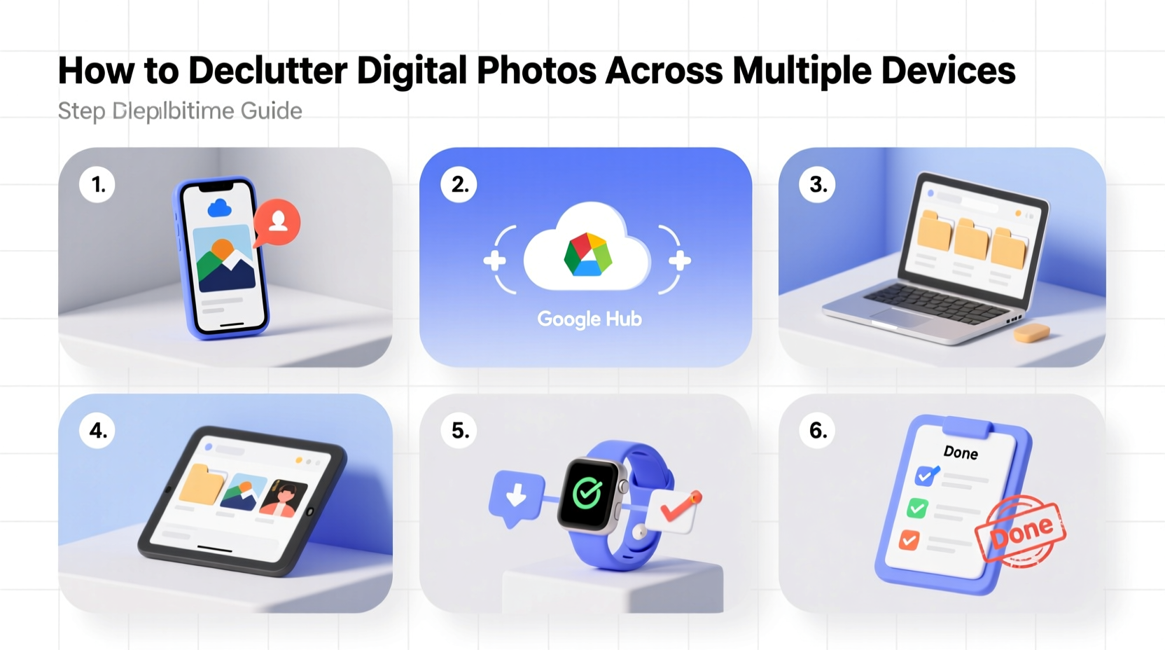 how to declutter digital photos across multiple devices