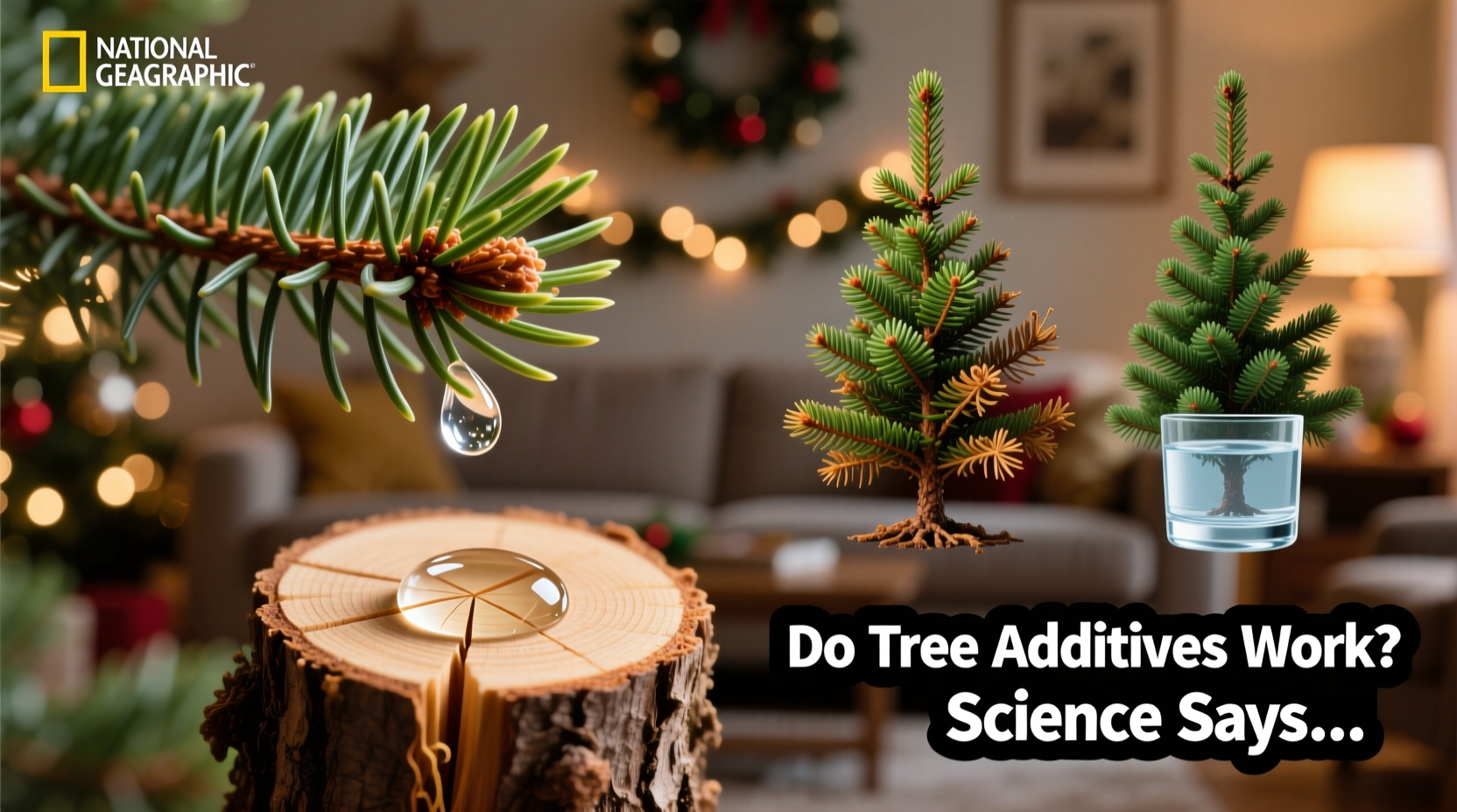 are christmas tree water additives actually effective or do they just delay needle drop by hours