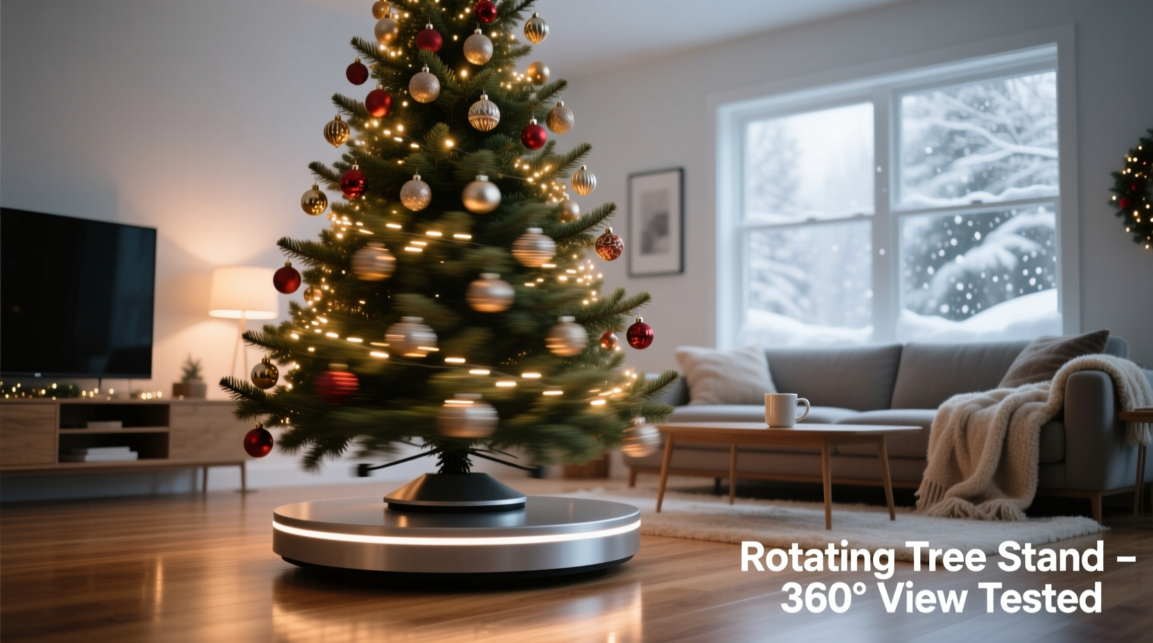 is a rotating christmas tree stand worth it for viewing all angles