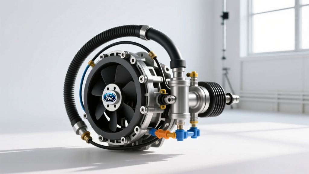 2019 Ford Ranger Fan Clutch Hose & Slave Cylinder Guide