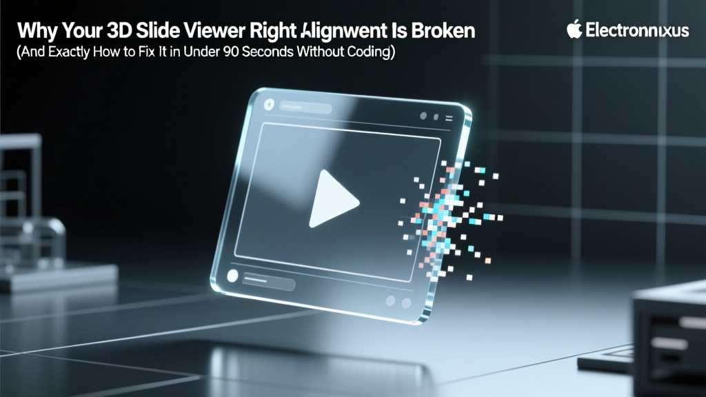 Why Your 3D Slide Viewer Right Alignment Is Broken (And Exactly How to Fix It in Under 90 Seconds Without Coding)