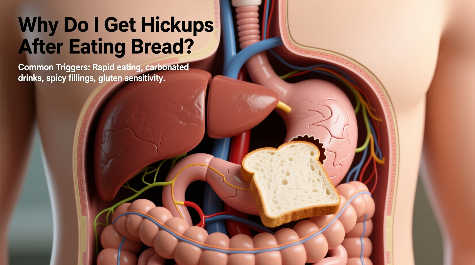why do i get hiccups after eating bread common triggers