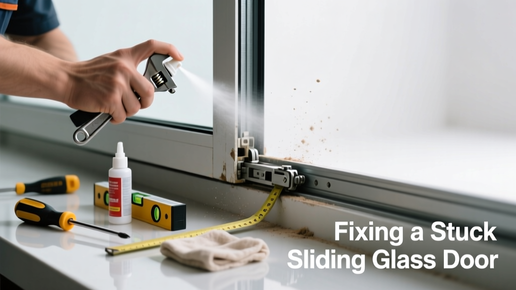 Fixing a Stuck Sliding Glass Door That Squeaks or Grinds