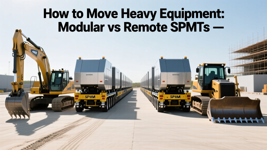 How to Move Heavy Equipment: Modular vs Remote SPMTs
