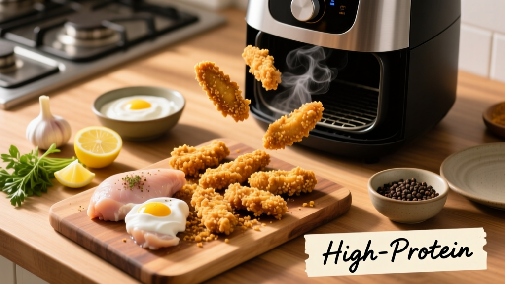 Anabolic Chicken Tenders: Crispy High-Protein Air Fryer