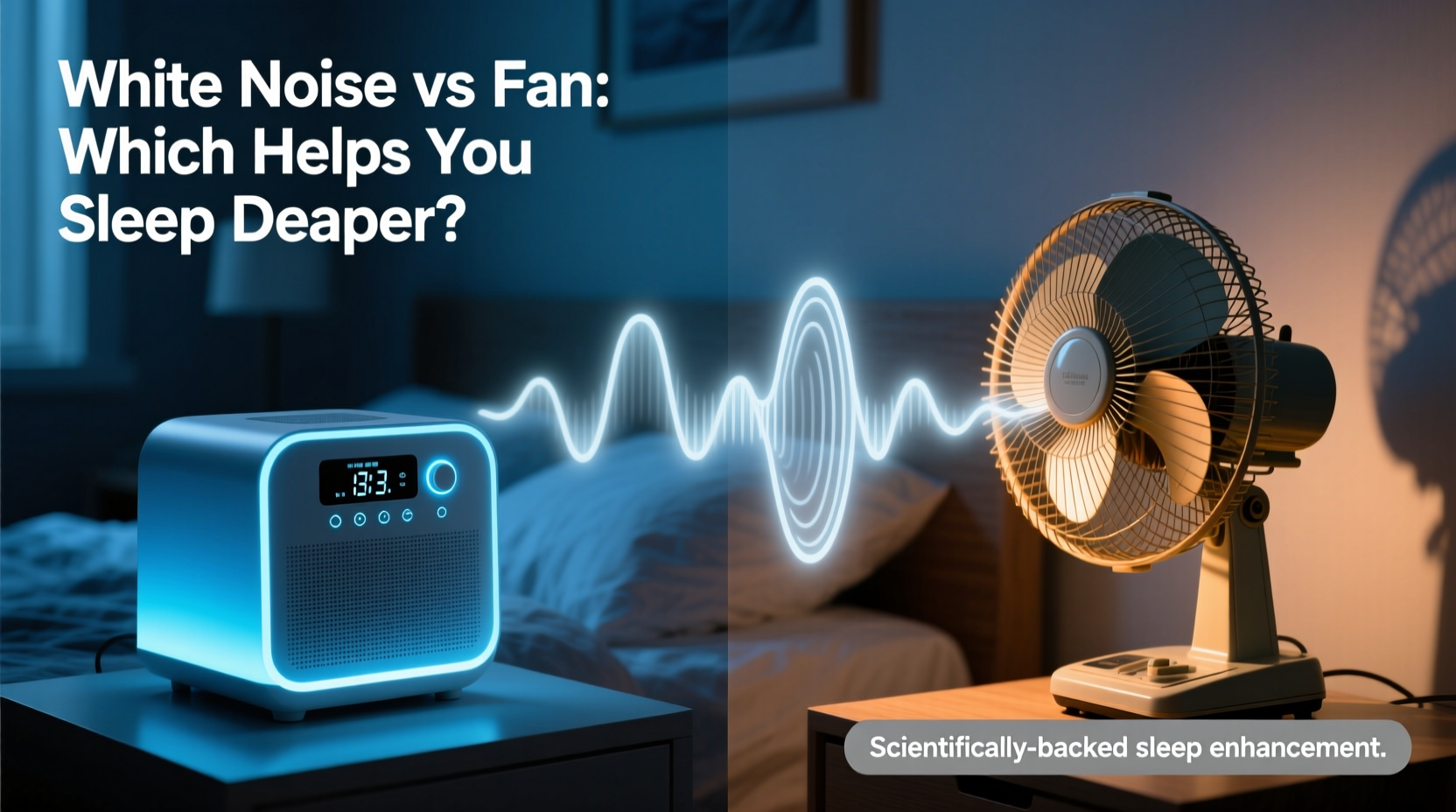 noise machine vs fan which white noise actually helps you sleep deeper