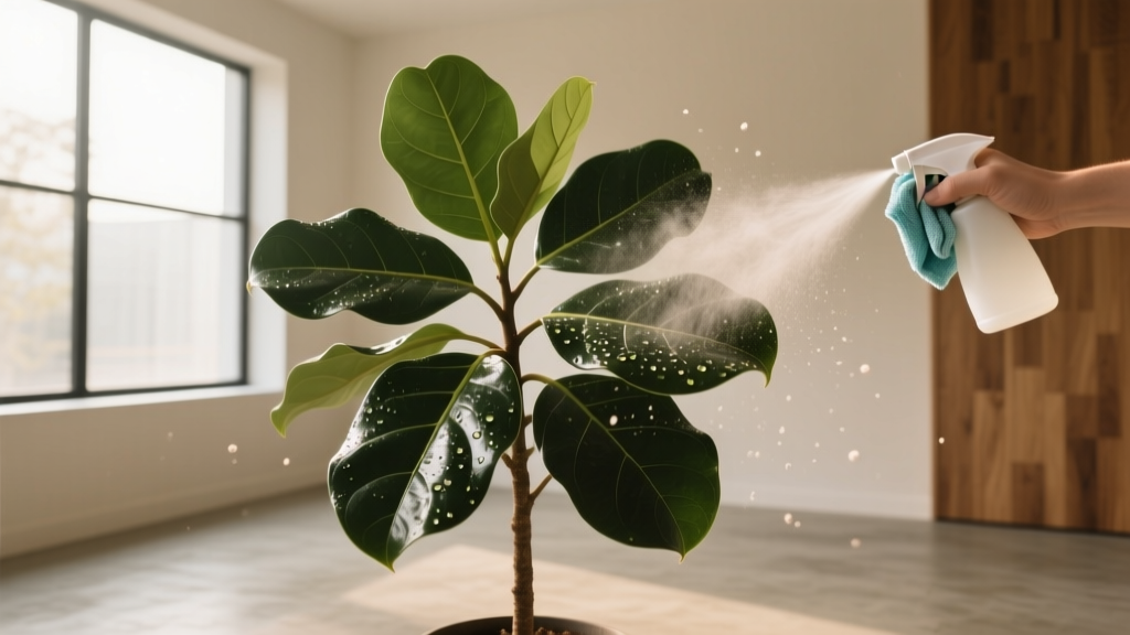 How to Clean Large Indoor Plant Leaves in Low Light