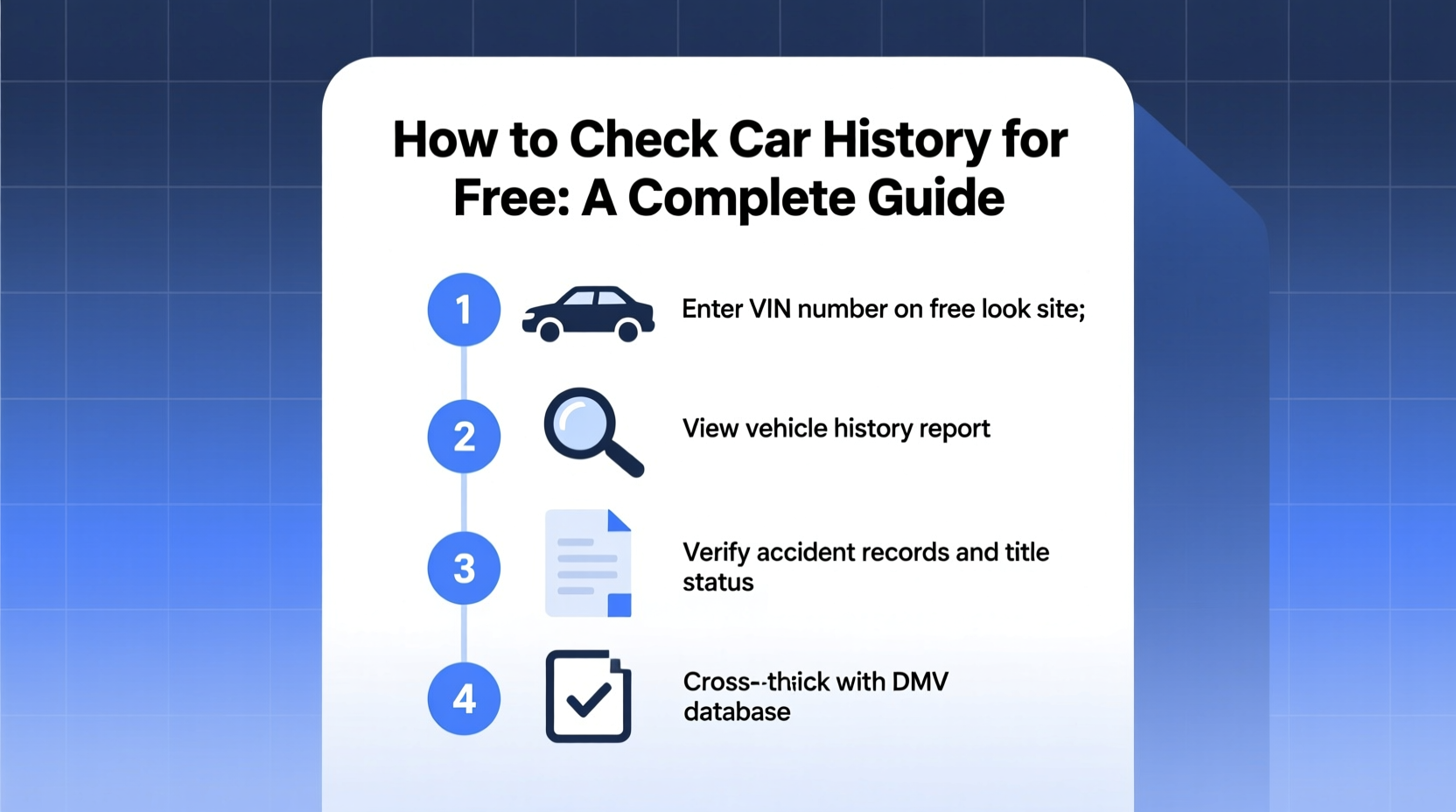 how to check car history for free