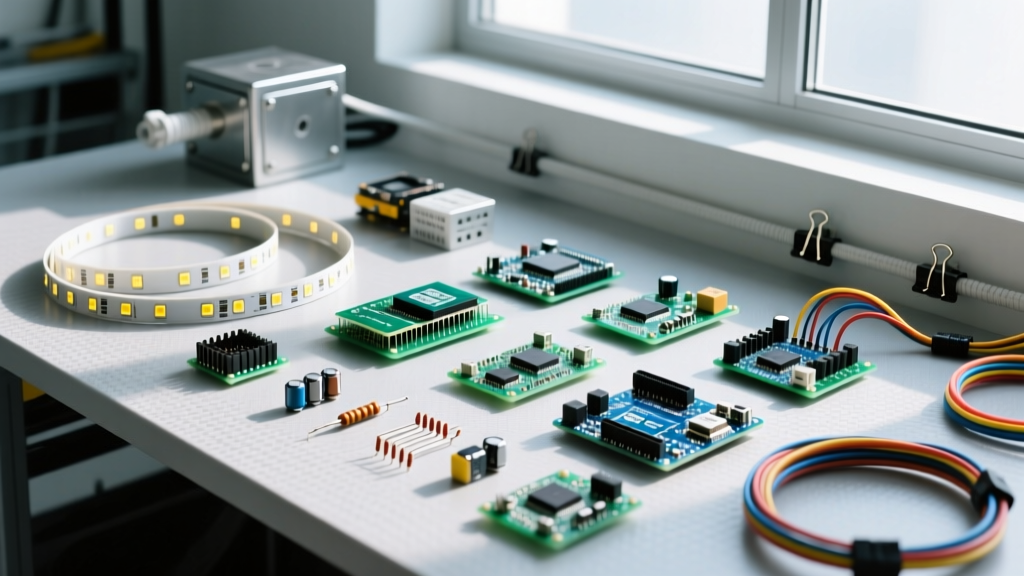Designing a Circuit Diagram for LED Light Runs: Drivers, Dimmers, and Load Math