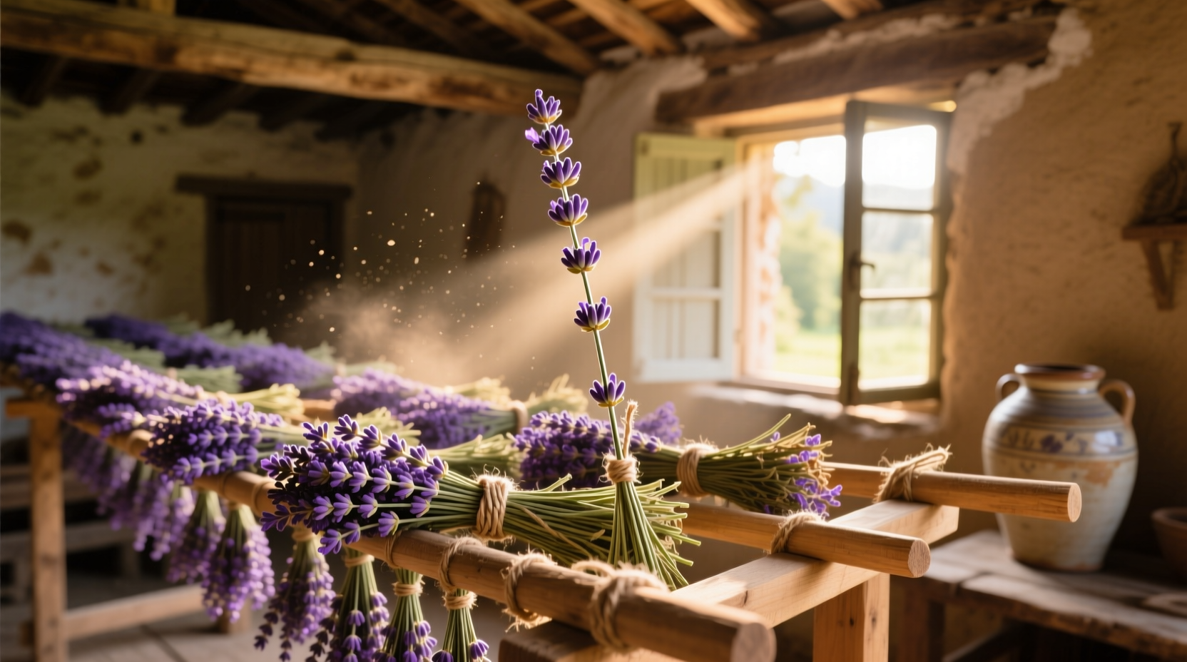 how to dry lavender