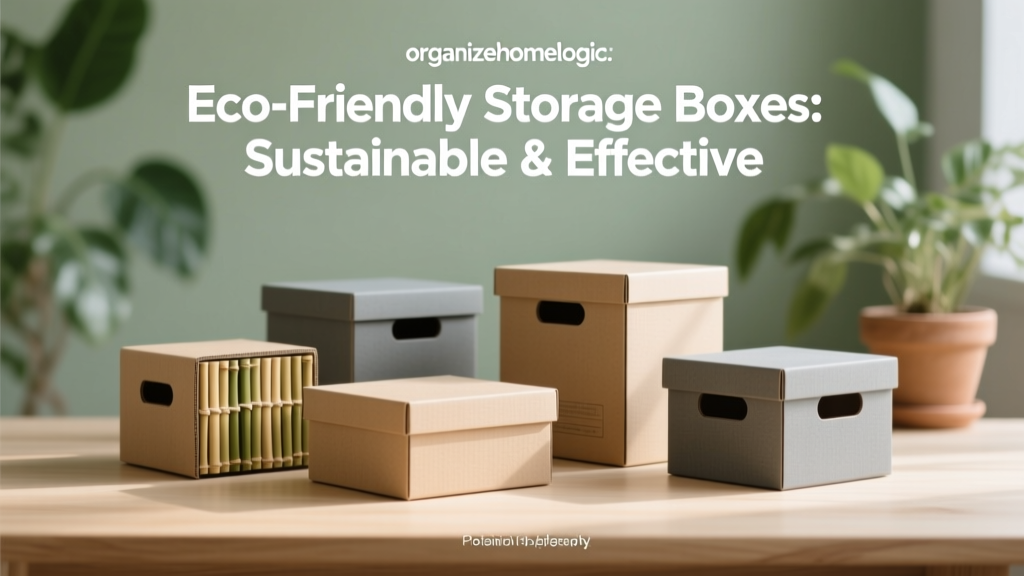 Eco-Friendly Storage Boxes: Sustainable & Effective