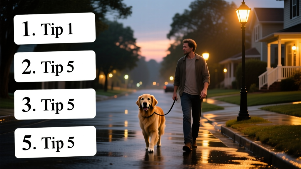 5 Crucial Tips for Walking a Dog at Night