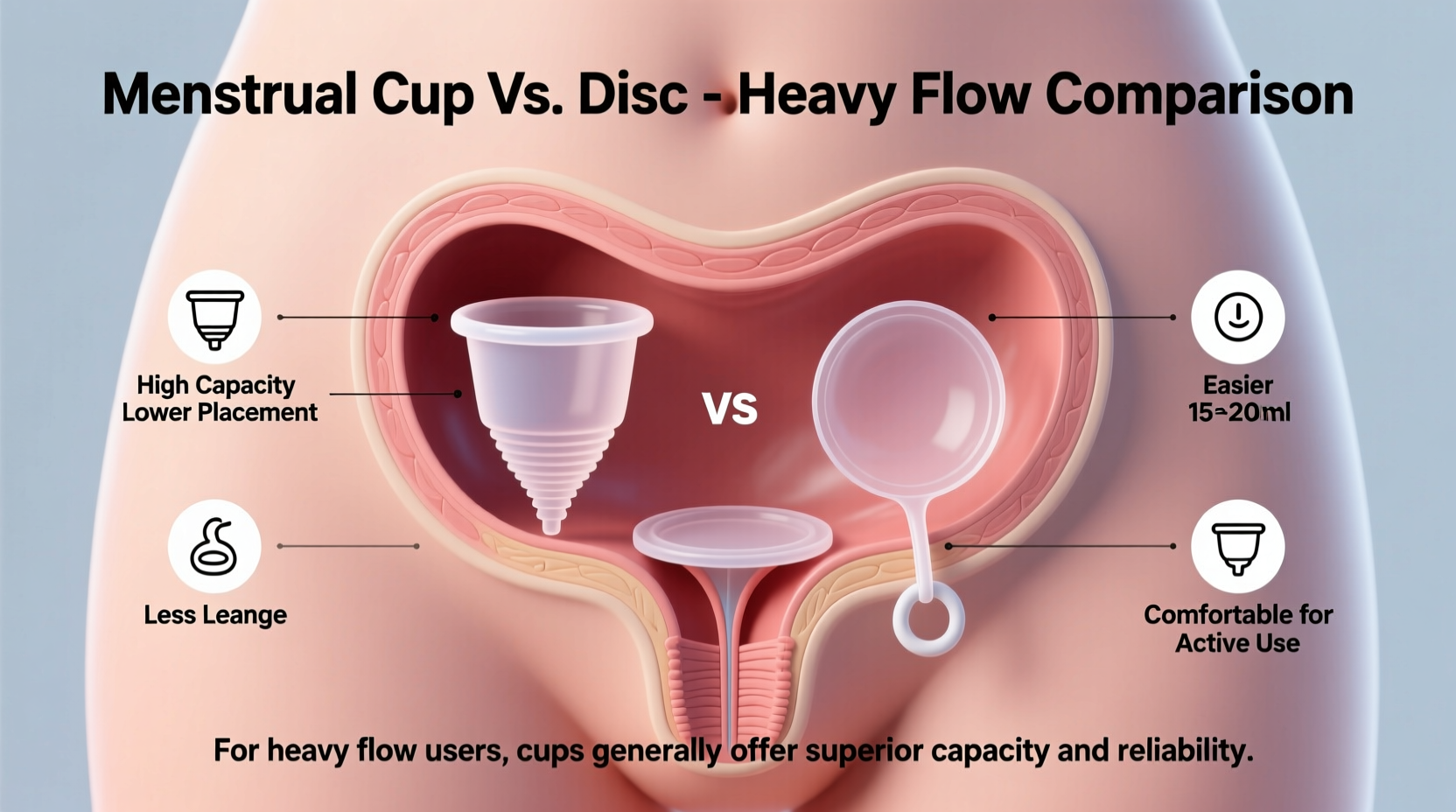 are menstrual cups really better than discs for heavy flow users