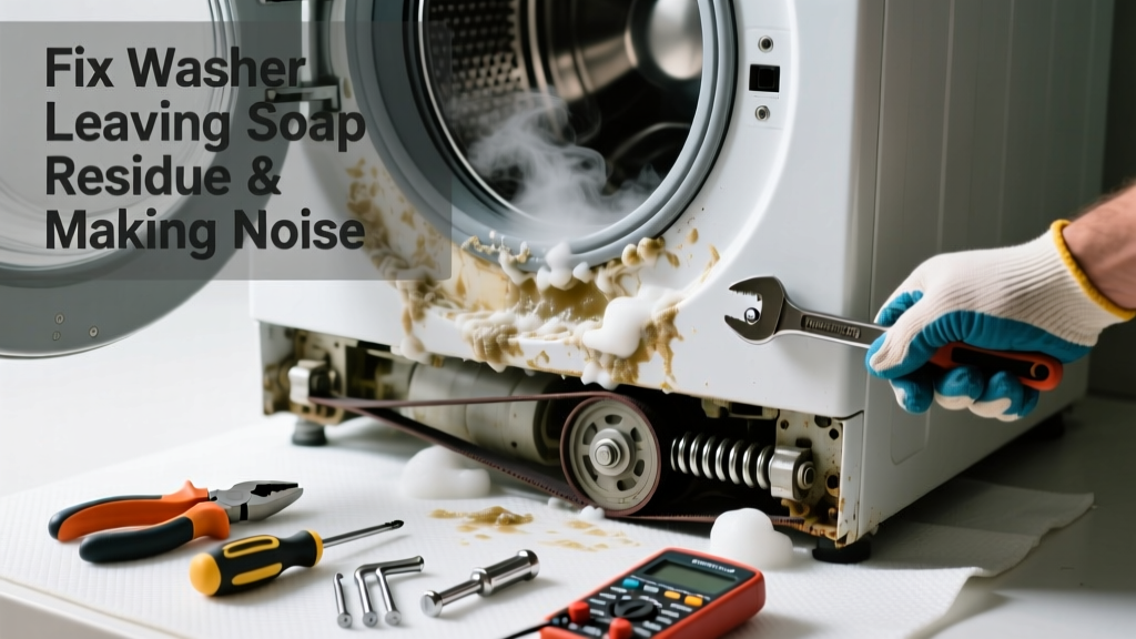 Fix Washer Leaving Soap Residue & Making Noise