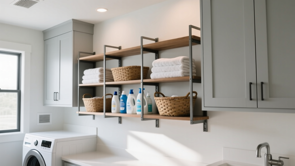 Laundry Room Wall Shelving Installation Guide