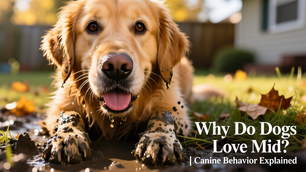 Close-up of a dog’s muddy paws and snout, showing joyful expression and natural curiosity