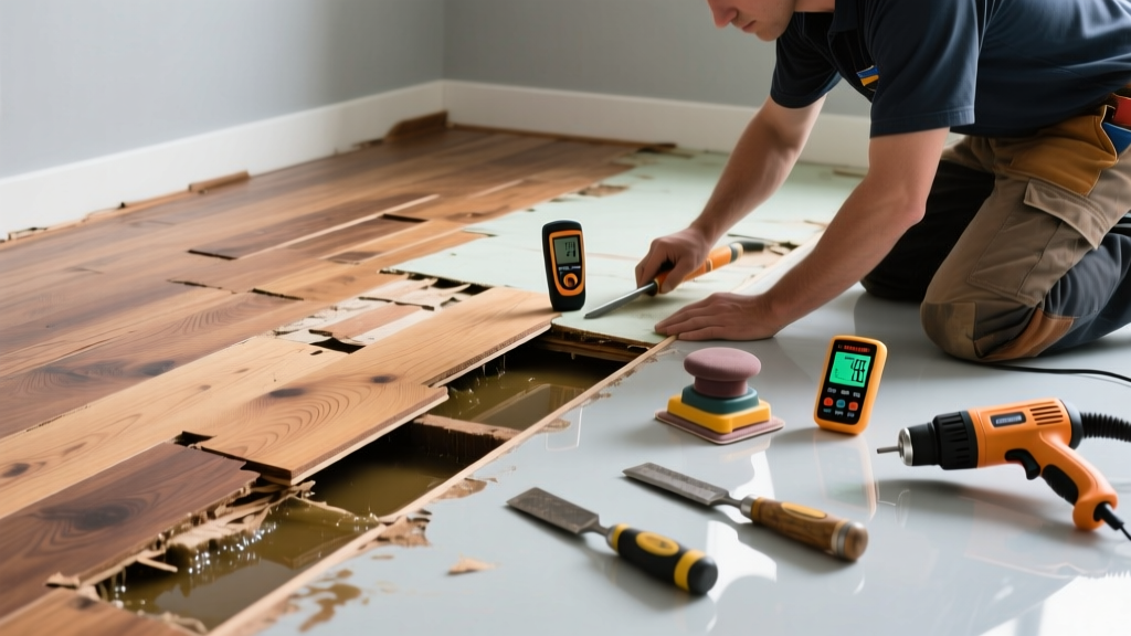 Fixing Hardwood Floor Water Damage That Isn’t Drying