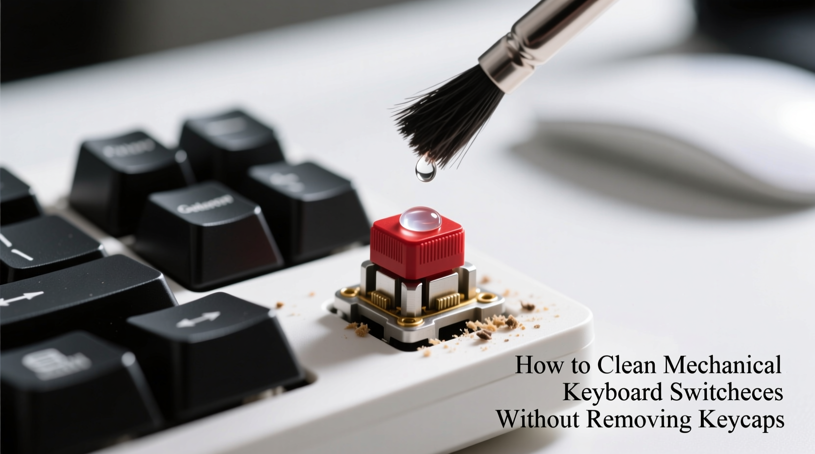 how to clean mechanical keyboard switches without removing keycaps