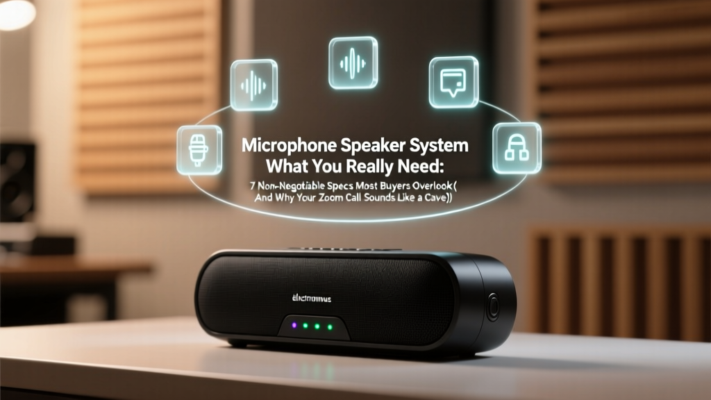 Microphone Speaker System What You Really Need: 7 Non-Negotiable Specs Most Buyers Overlook (And Why Your Zoom Call Sounds Like a Cave)