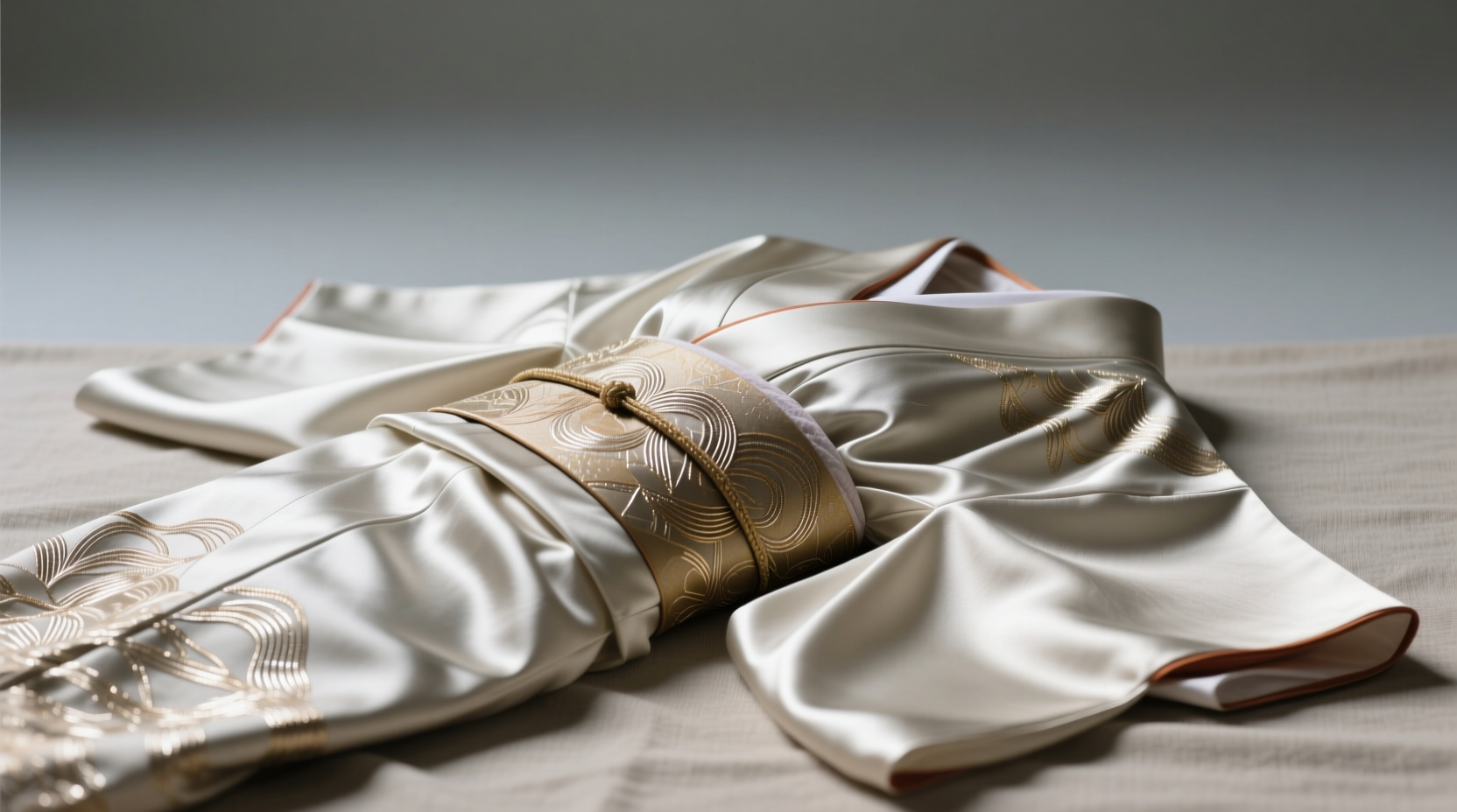 how to clean a silk kimono with metallic thread