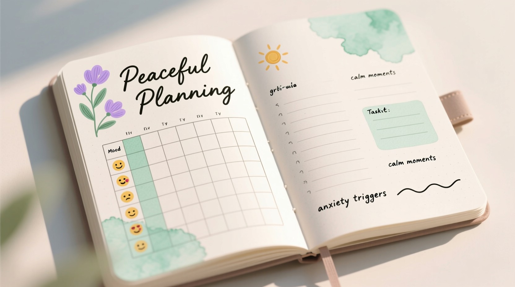 how to start a bullet journal for anxiety and daily planning