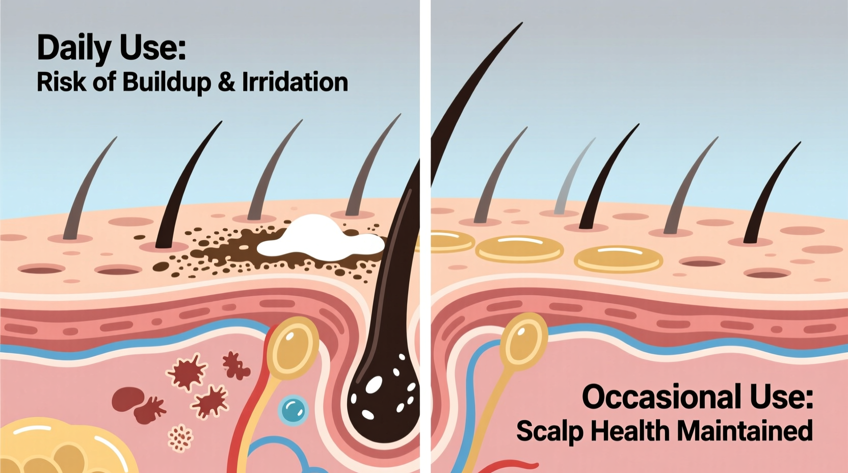 is dry shampoo bad for your scalp if used every day or just convenient