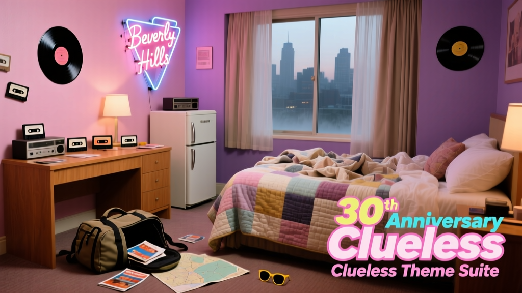 Cherry Valley Lodge Unveils Official 30th Anniversary Clueless Themed Suite — A Budget-Savvy, Pop-Culture Immersion Experience
