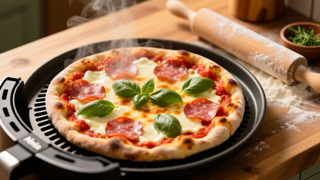 How to Make Pizza in Ninja Foodi Air Fry Oven (Crispy!) 
