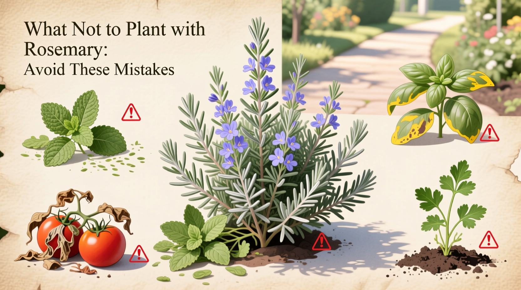 5 Plants to Never Grow with Rosemary | TheHomeSprouts