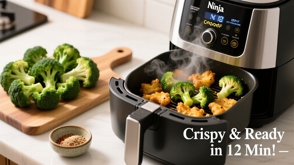 How to Air Fry Frozen Broccoli in Ninja Foodi (Crispy!)
