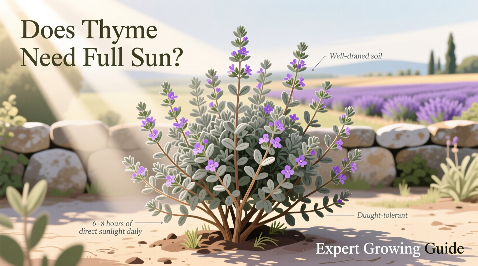 Thyme Sun Requirements: 6-8 Hours Daily | TheHomeSprouts