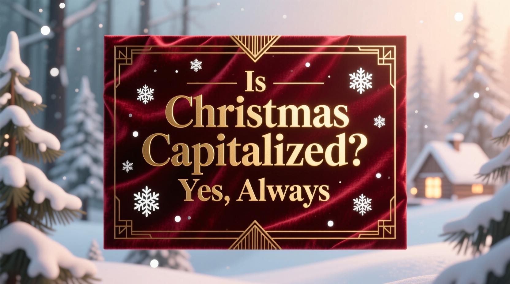 is christmas capitalized