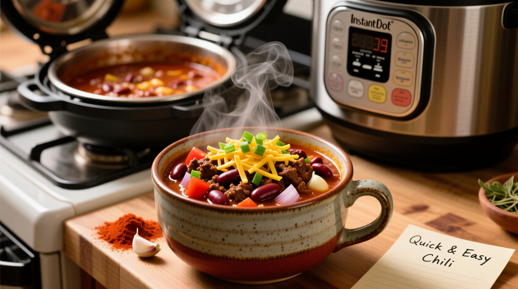quick and easy chili recipe using an instant pot