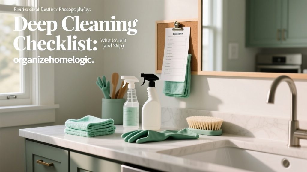 Deep Cleaning Checklist: What to Include & Skip