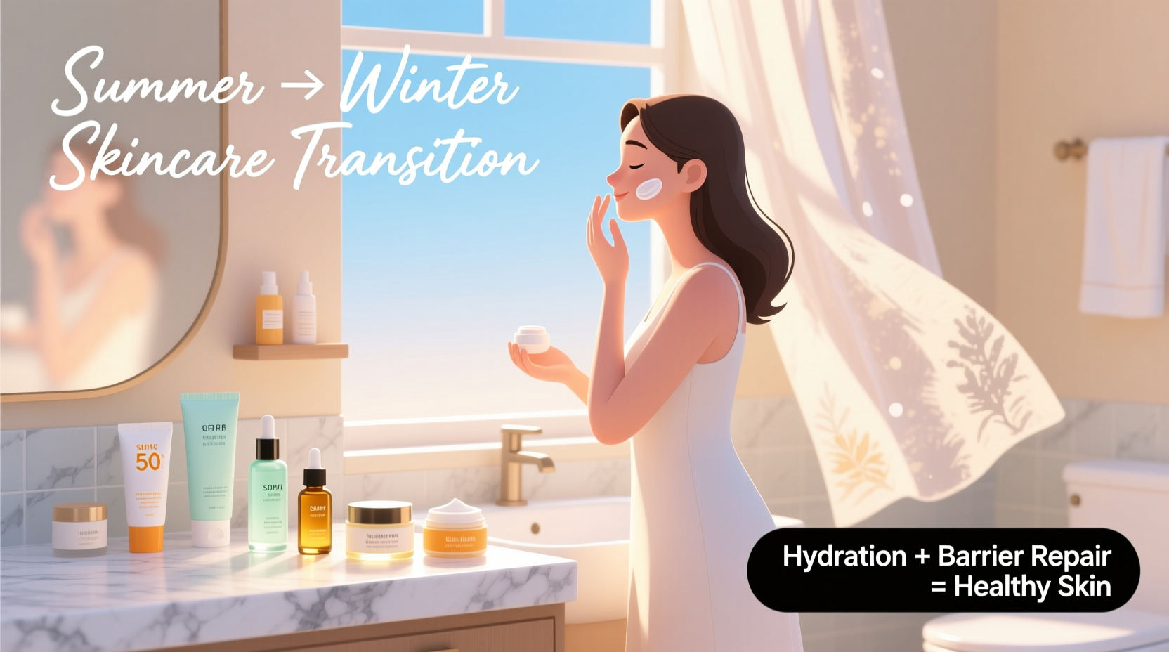 how to transition your skincare routine from summer to winter smoothly