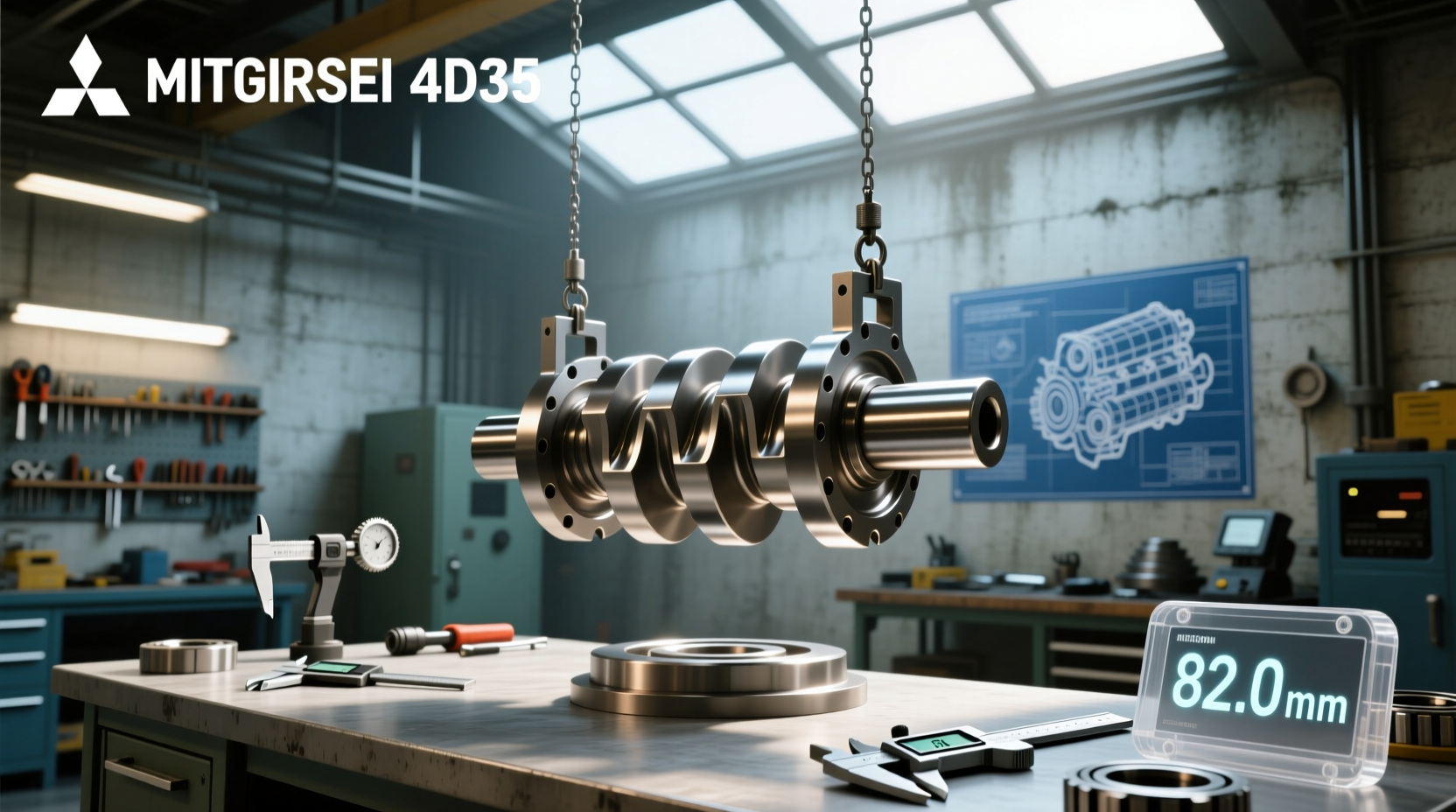 How to Choose Mitsubishi 4D35 Crankshaft, What Is the Bore Size?