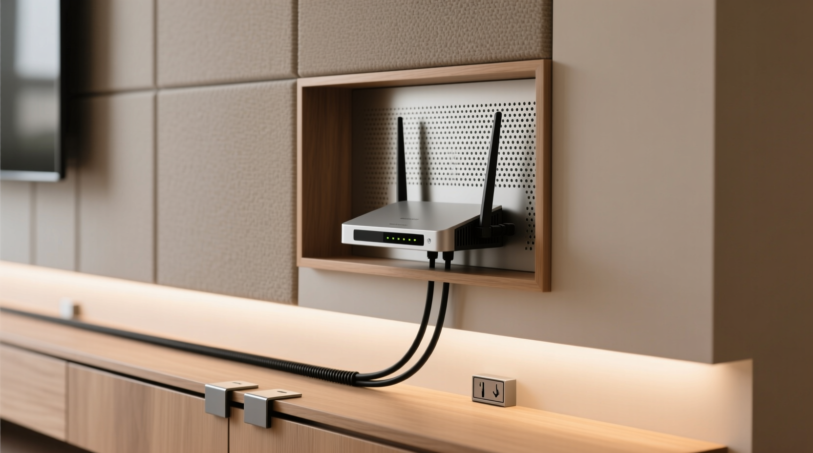 best way to hide router cords without sacrificing wifi signal strength