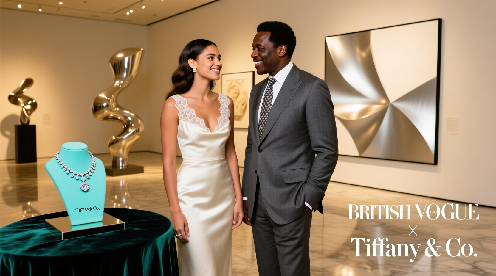 emma raducanu and edward enninful attend the british vogue and tiffany co fashion and film event at the londoner