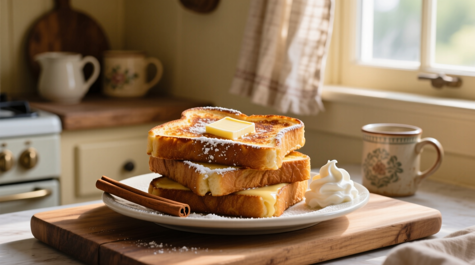 eggnog makes the tastiest three ingredient french toast