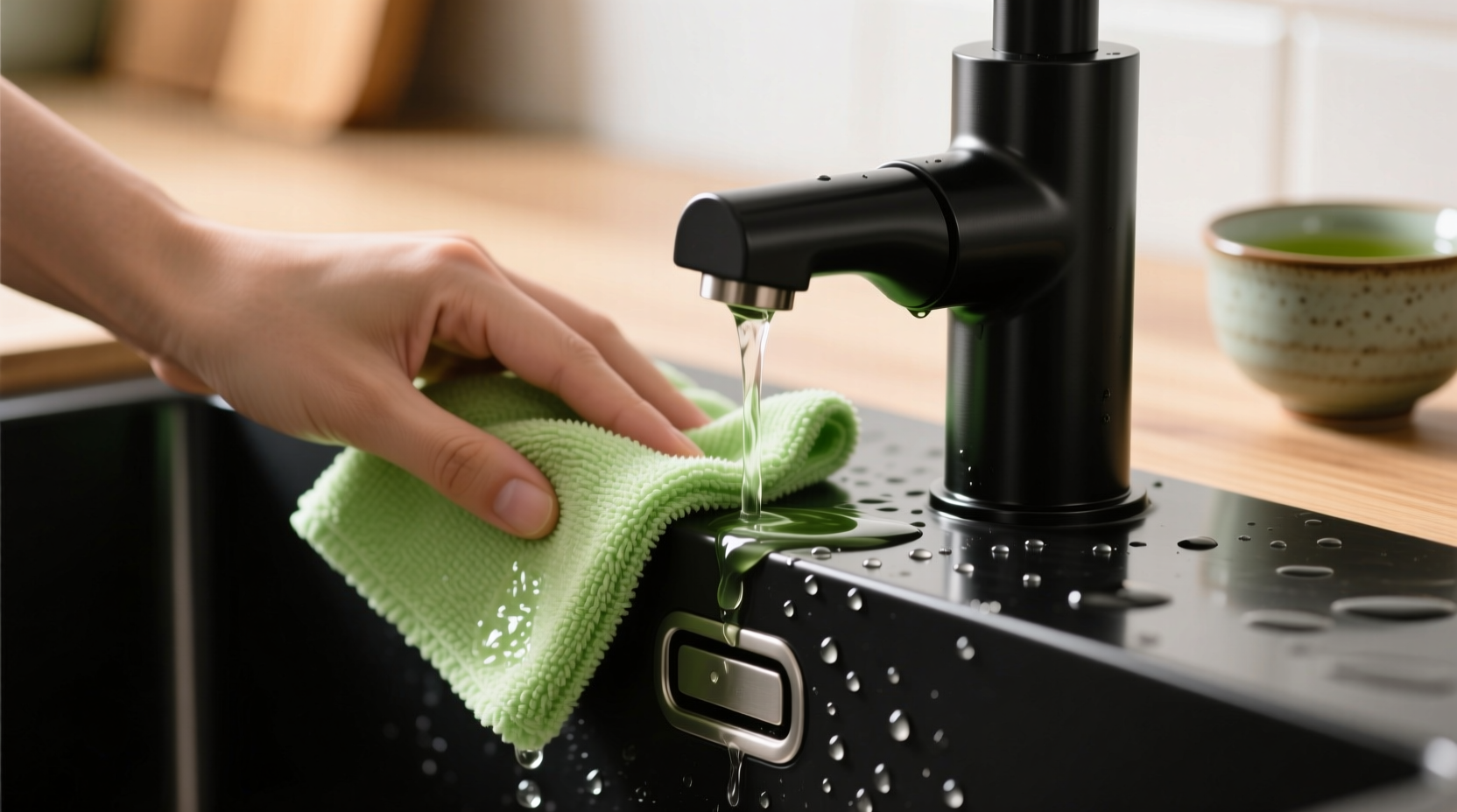 eco friendly cleaning tips for matte black fixtures