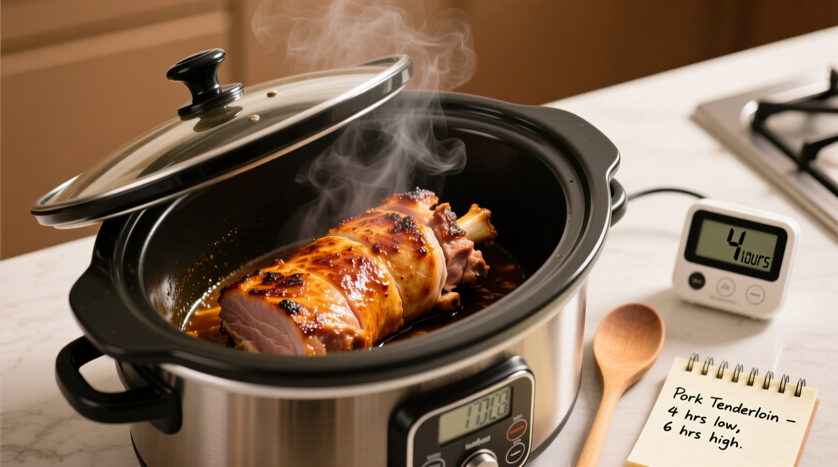 how long cook pork tenderloin in crock pot