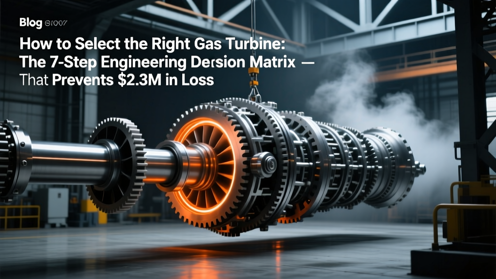 Gas Turbine Selection Guide: Avoid $2.3M OPEX Overruns