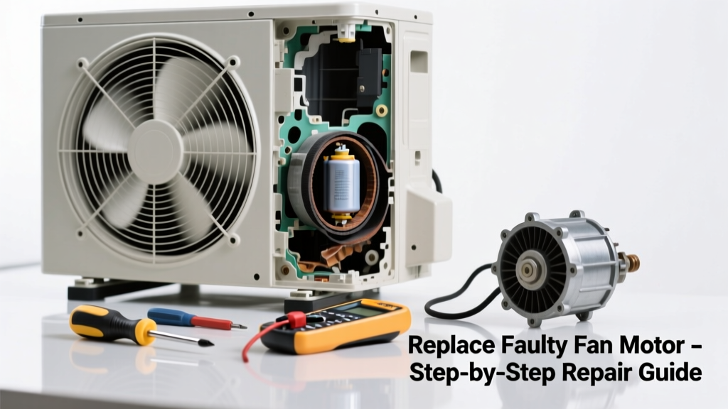 Heat Pump Outdoor Fan Not Spinning: Replace Faulty Part