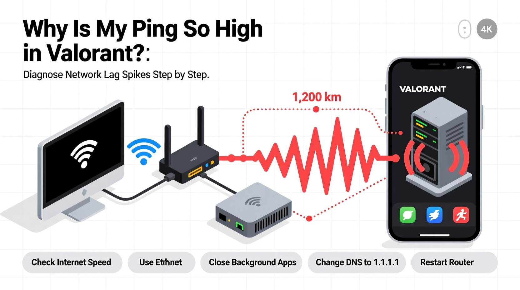 why is my ping so high in valorant troubleshooting network lag spikes