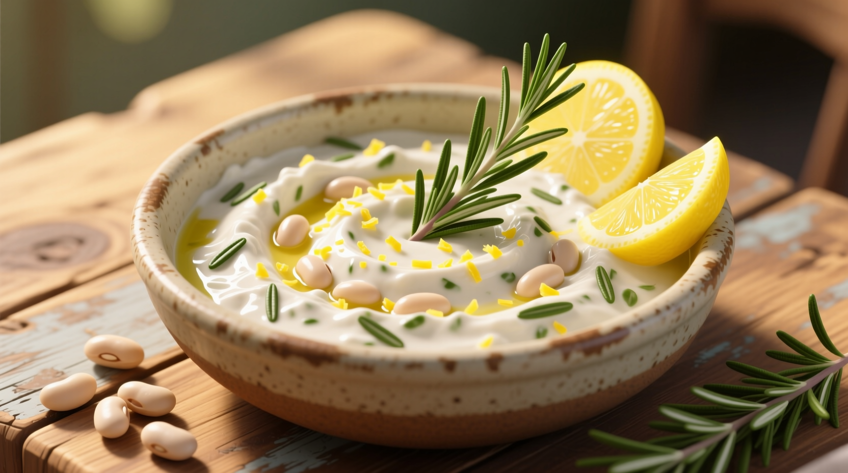 rosemary lemon white bean dip recipe
