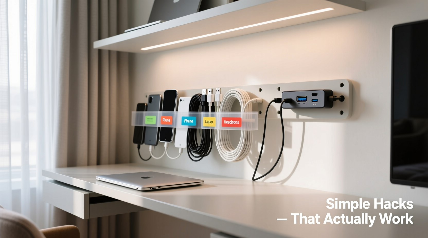 best way to organize cables at home simple hacks that actually work