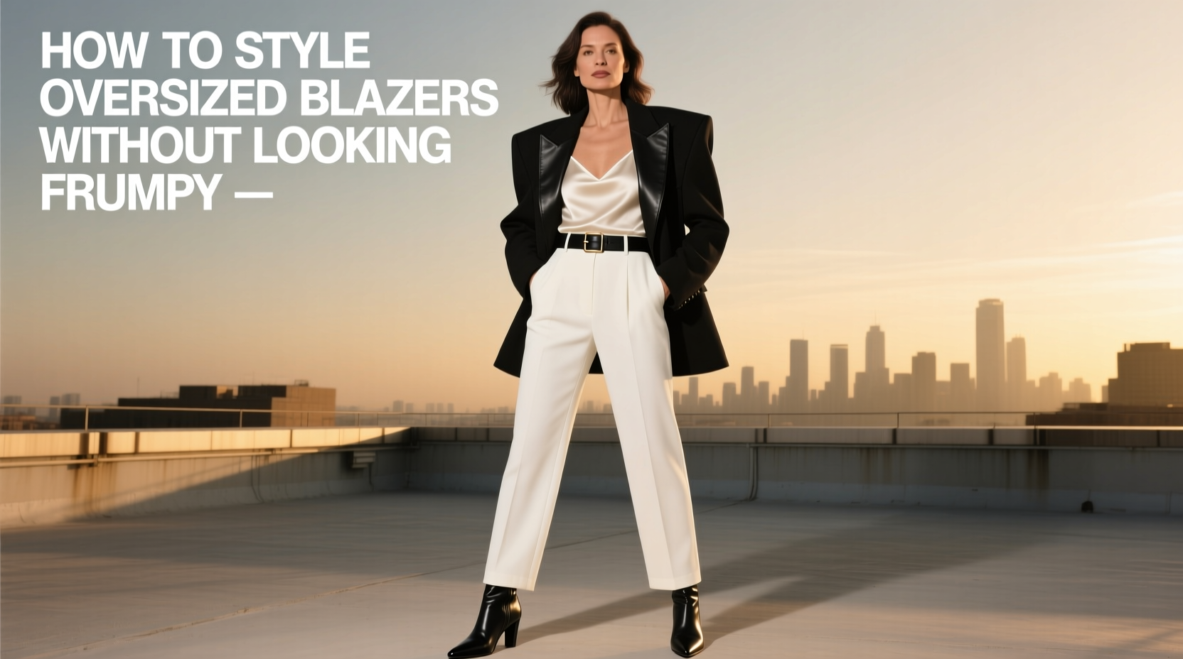 how to style oversized blazers without looking frumpy practical outfit tips