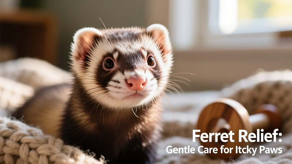 Close-up of a ferret’s clean, smooth skin with short, glossy fur