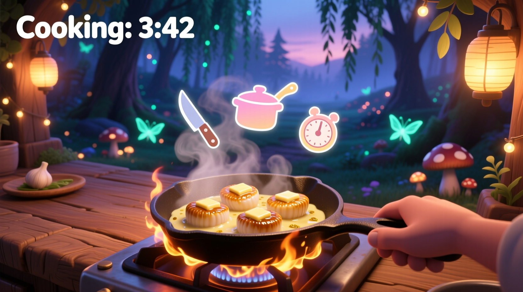 creamy garlic scallops  dreamlight valley recipe guide